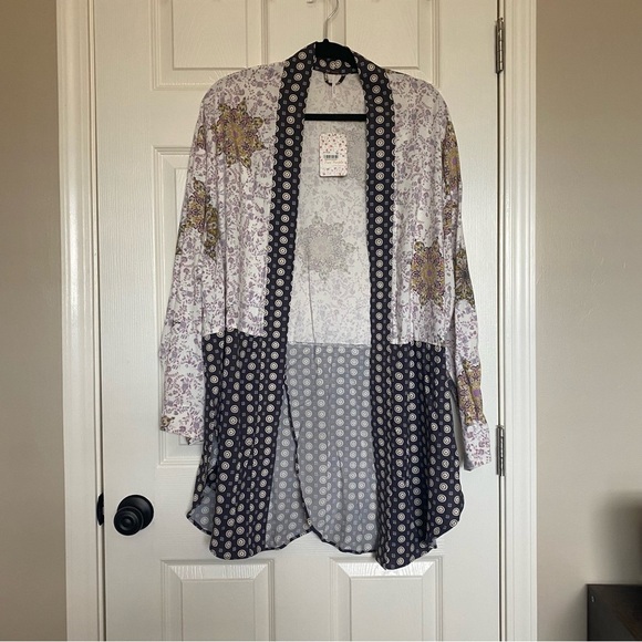 Free People Forget Me Knot Kimono Cardigan - Picture 3 of 7